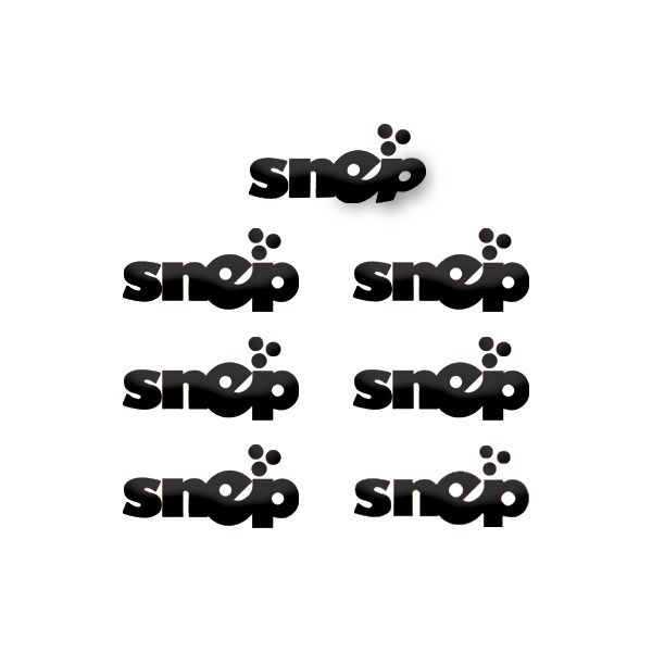 ADESIVI SNEP - PICCOLI- NERI 7pz